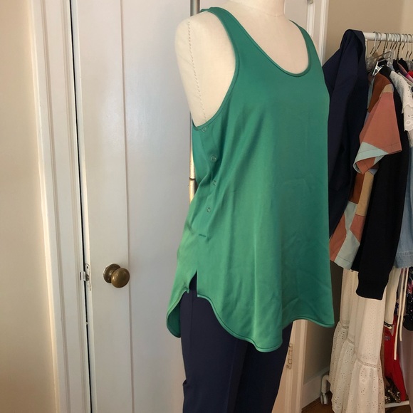 Theory Prestia Racerback Satin Tank Top sz M - Picture 3 of 7